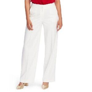 Vince Camuto Pintuck Detail Wide Leg Textured Twil